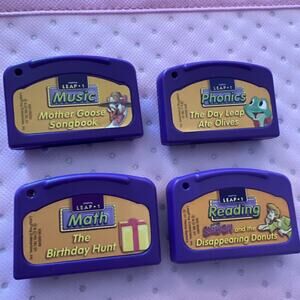 leapfrog leappad learning system Leap 1 Reading Math Phonics Music Lot Of 4